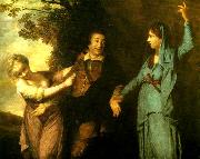 Sir Joshua Reynolds garrick between tragedy and  comedy oil painting on canvas
